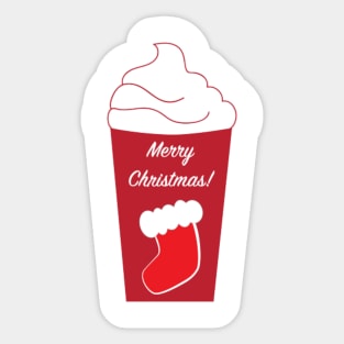 Christmas Coffee Sticker